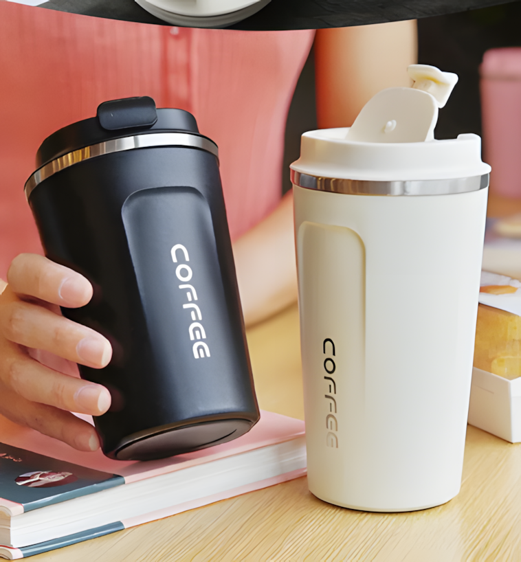 Insulated Coffee Travel Mug Leak-Proof, Heat-Retaining Stainless Steel Cup