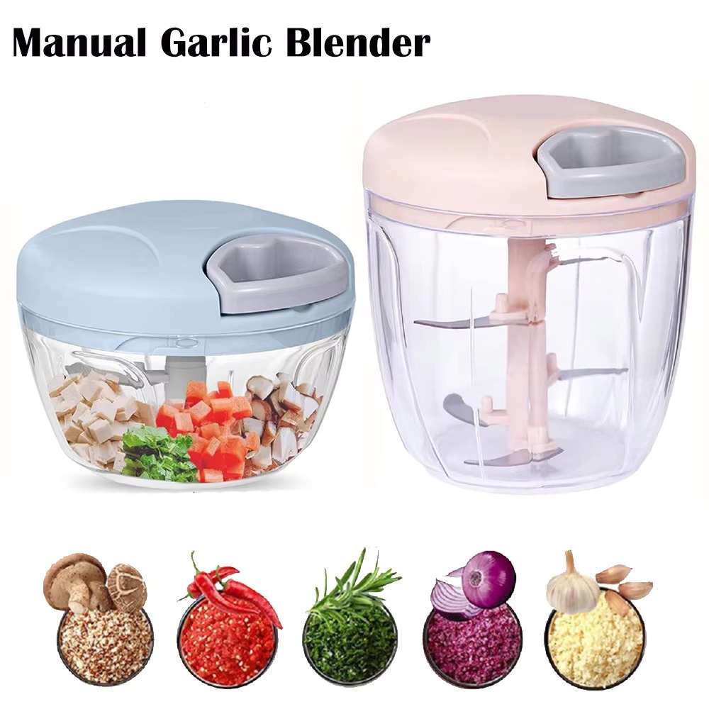 Manual Pull Cord Garlic Chopper & Food Processor